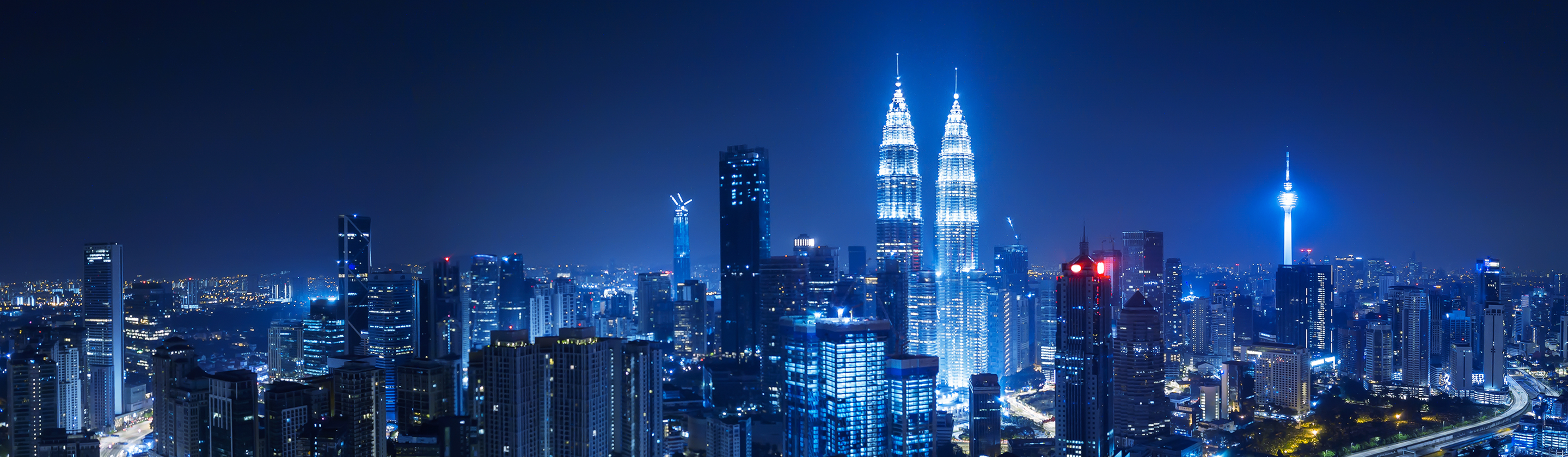 Kuala Lumpur skyline at night